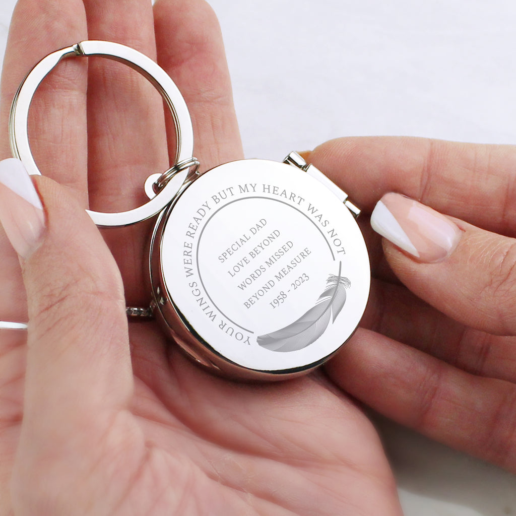Personalised In Loving Memory Round Photo Keyring | Keyrings | Inspired Creative Gifts