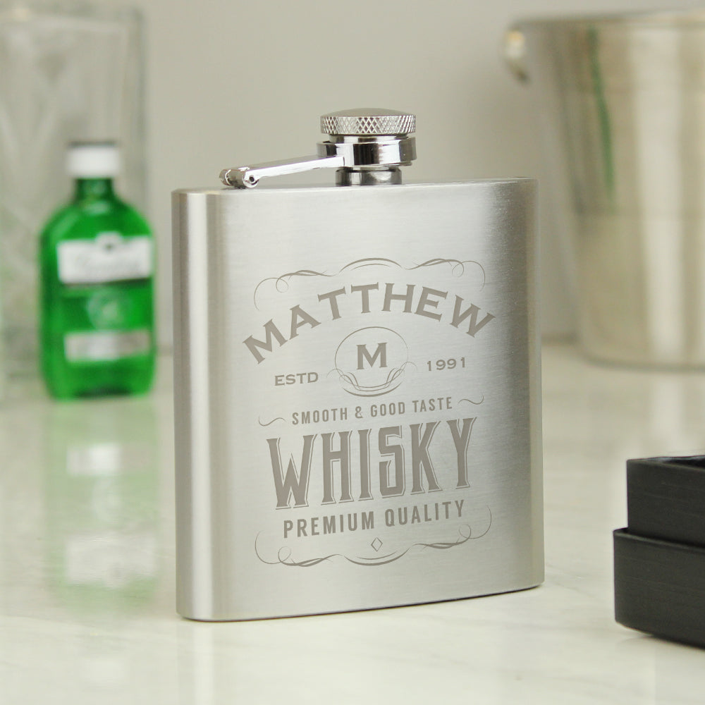 Personalised Whisky Hip Flask | Gift for Him