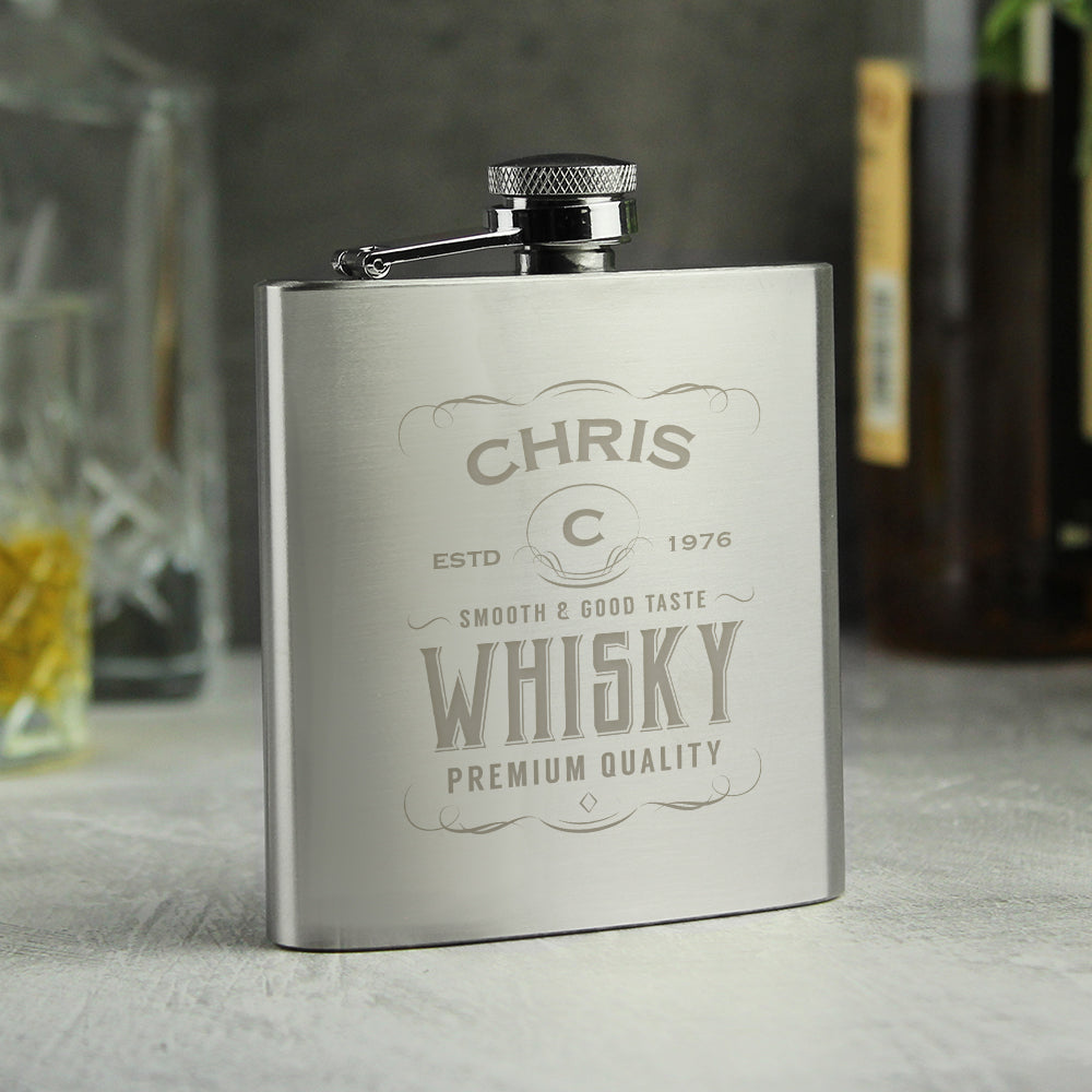 Personalised Whisky Hip Flask | Gift for Him