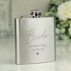 Personalised Free Text Wedding Party Hip Flask | Gift for Him
