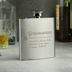 Personalised Groomsman Hip flask | Wedding Gift