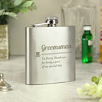 Personalised Groomsman Hip flask | Wedding Gift