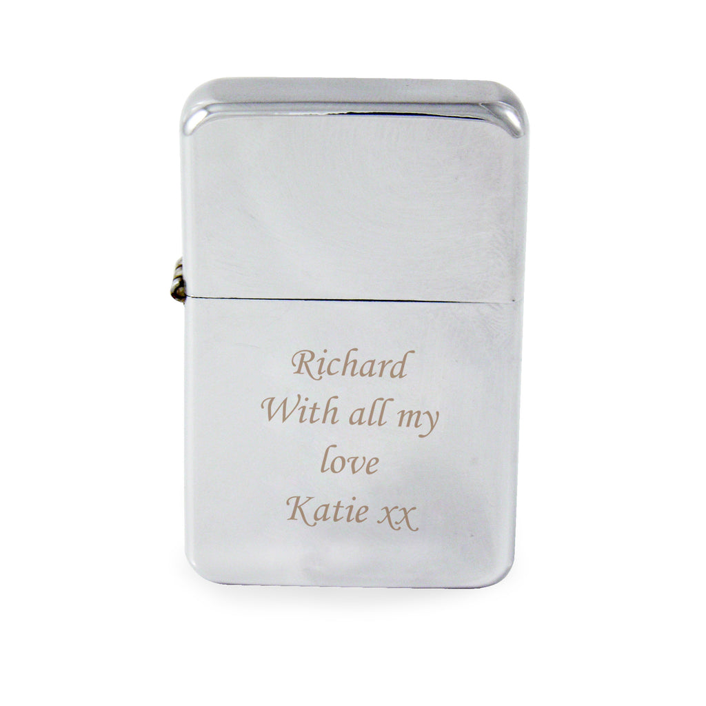 Personalised Engraved Silver Lighter | Keepsakes | Wedding Gift