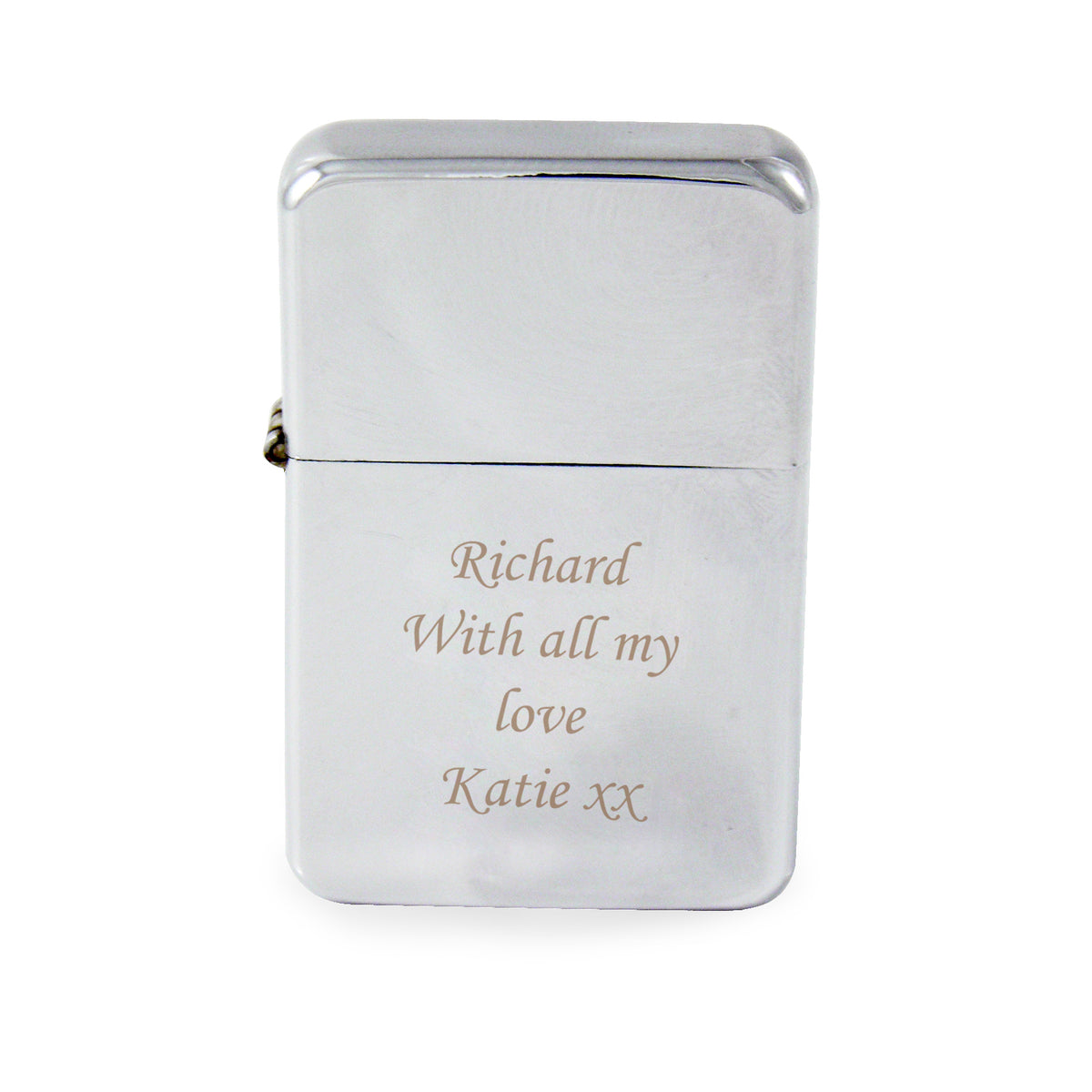 Personalised Engraved Silver Lighter | Keepsakes | Wedding Gift