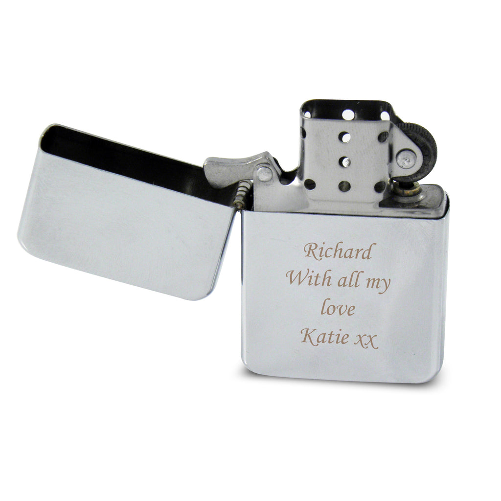 Personalised Engraved Silver Lighter | Keepsakes | Wedding Gift