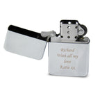 Personalised Engraved Silver Lighter | Keepsakes | Wedding Gift