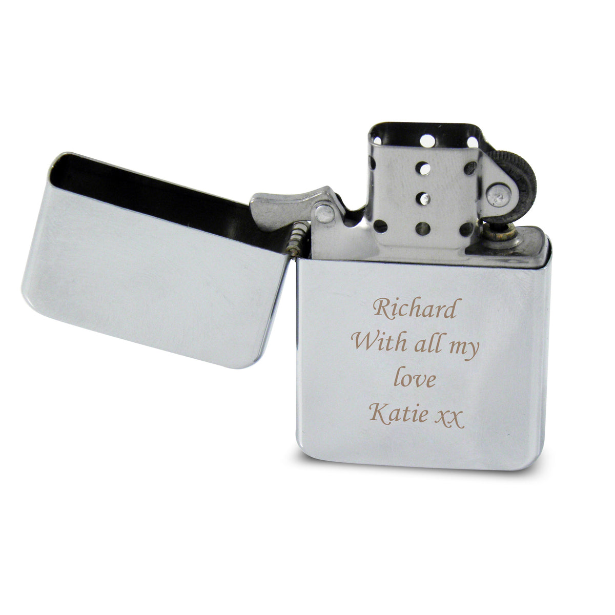 Personalised Engraved Silver Lighter | Keepsakes | Wedding Gift