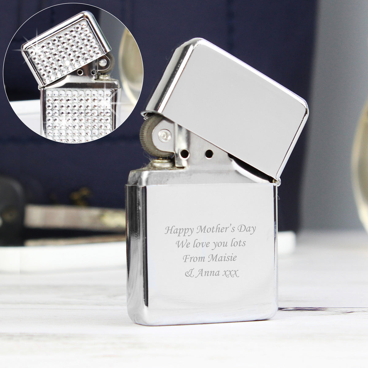 Personalised Diamante Lighter | Keepsakes | Inspired Creative Gifts