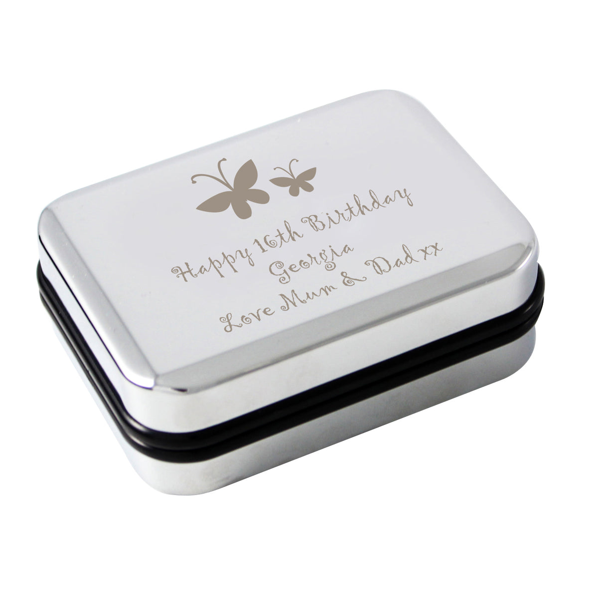 Personalised Butterfly Motif Necklace Gift Box | Wedding Gift