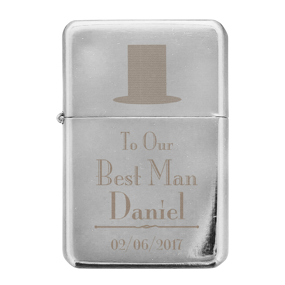 Personalised Decorative Wedding Best Man Lighter | Keepsakes | Wedding Gift