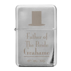 Personalised Decorative Wedding Father of the Bride Lighter for Wedding