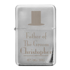 Personalised Decorative Wedding Father of the Groom Lighter | Keepsakes | Wedding Gift