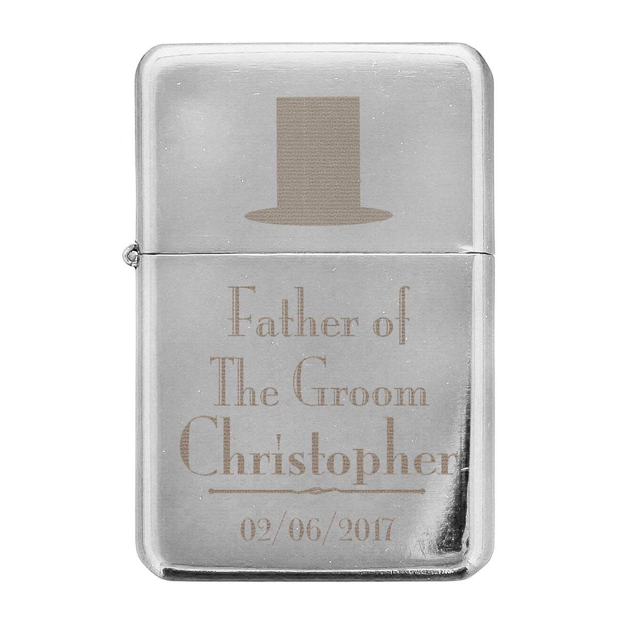 Personalised Decorative Wedding Father of the Groom Lighter | Keepsakes | Wedding Gift