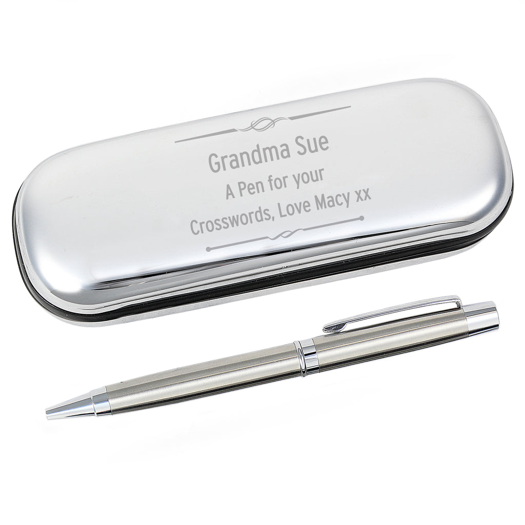 Personalised Scroll Pen and Box Set | Christmas Gift