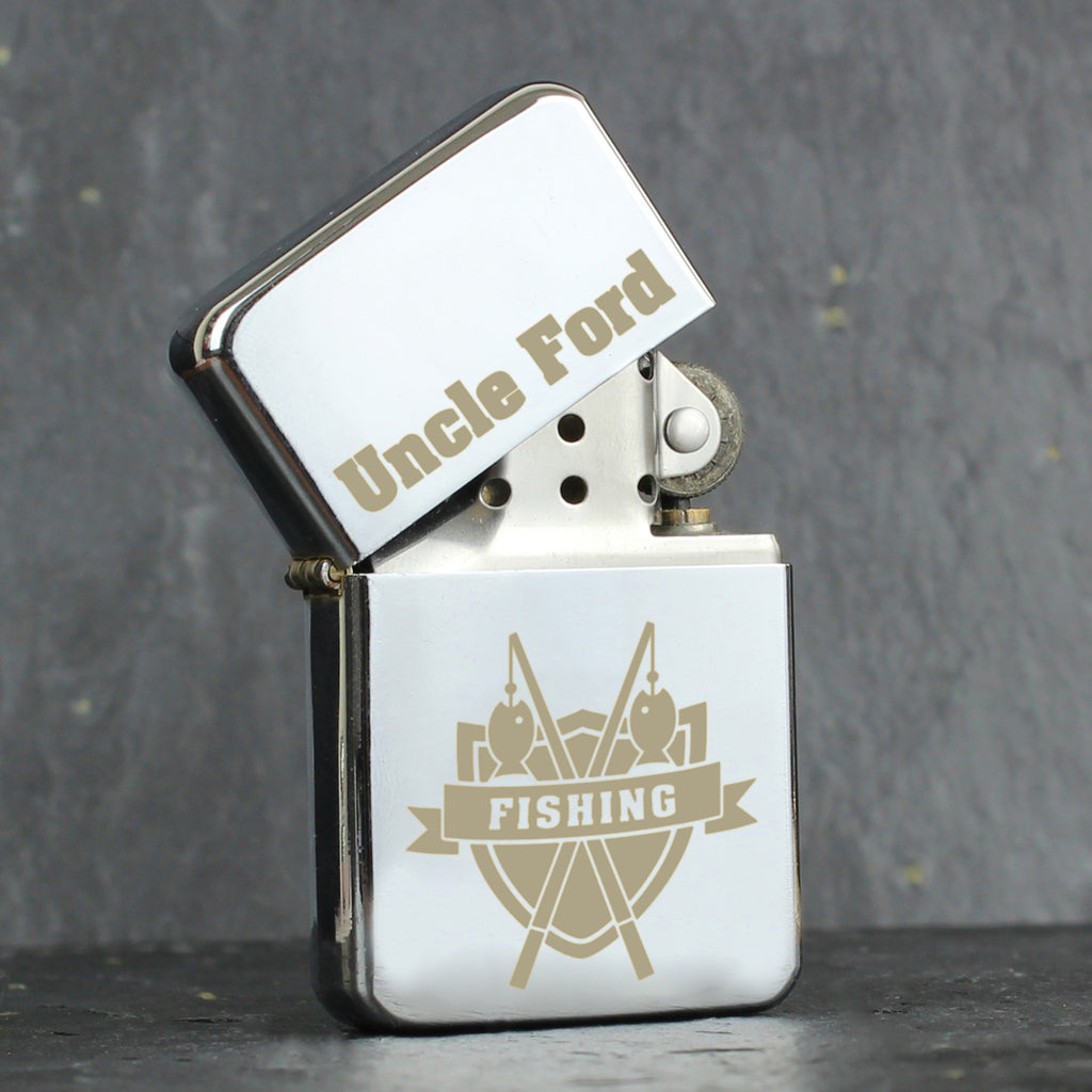 Personalised Fishing Crest Lighter | Keepsakes