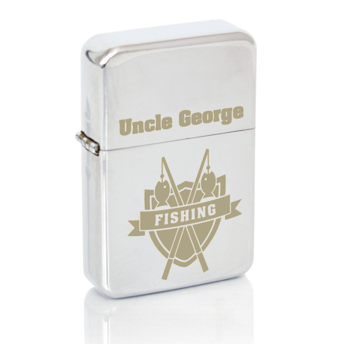 Personalised Fishing Crest Lighter | Keepsakes