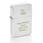 Personalised Silver Lighter for Wedding