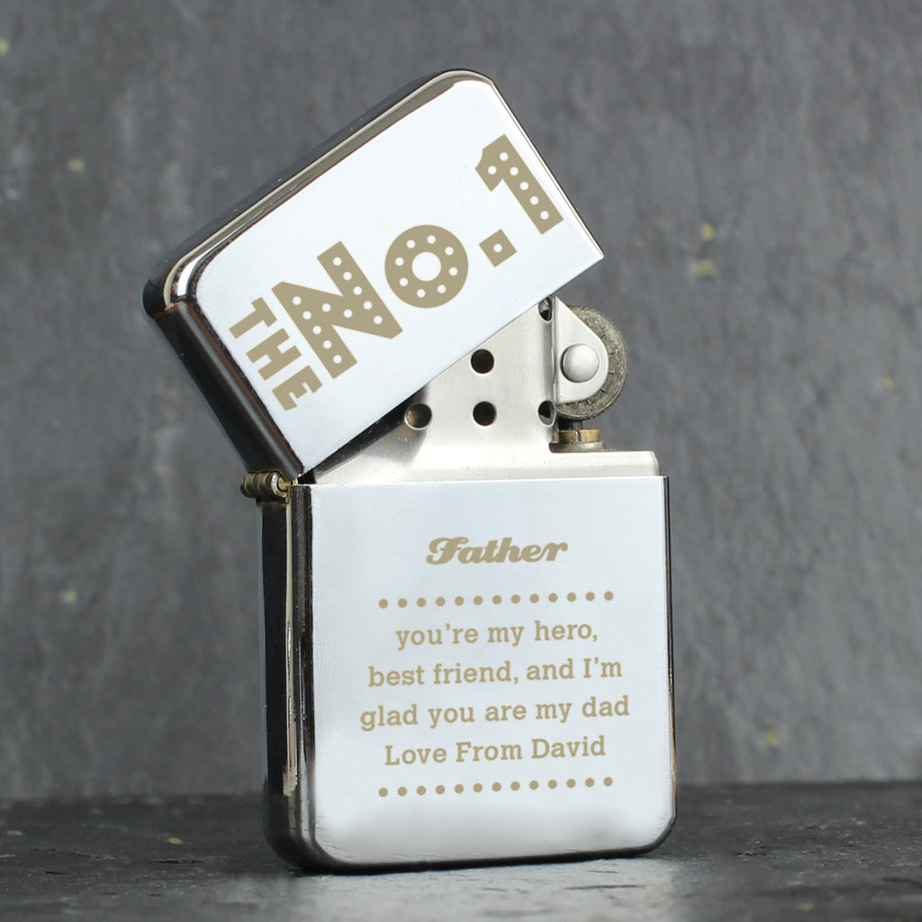 Personalised The No.1 Silver Lighter | Wedding Gift