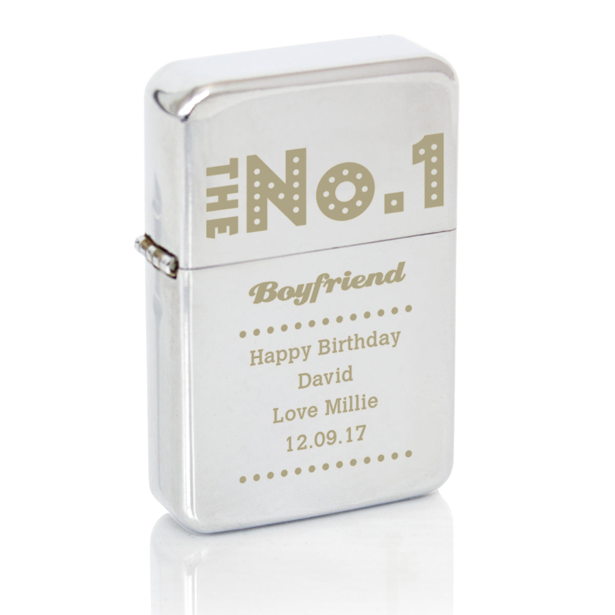 Personalised The No.1 Silver Lighter | Wedding Gift