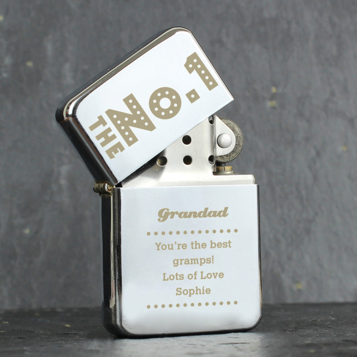 Personalised The No.1 Silver Lighter | Wedding Gift