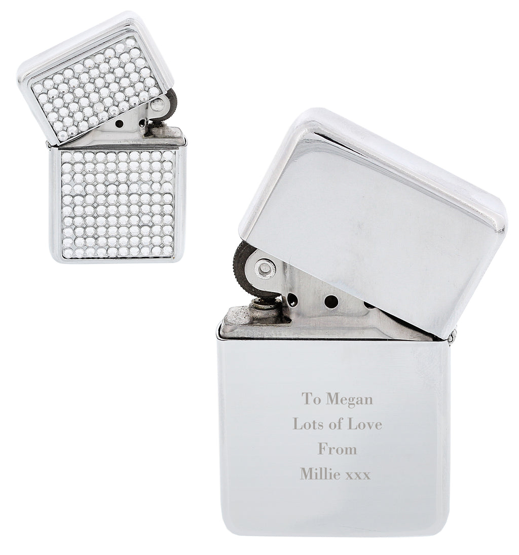 Personalised Any Message Diamante Lighter | Keepsakes