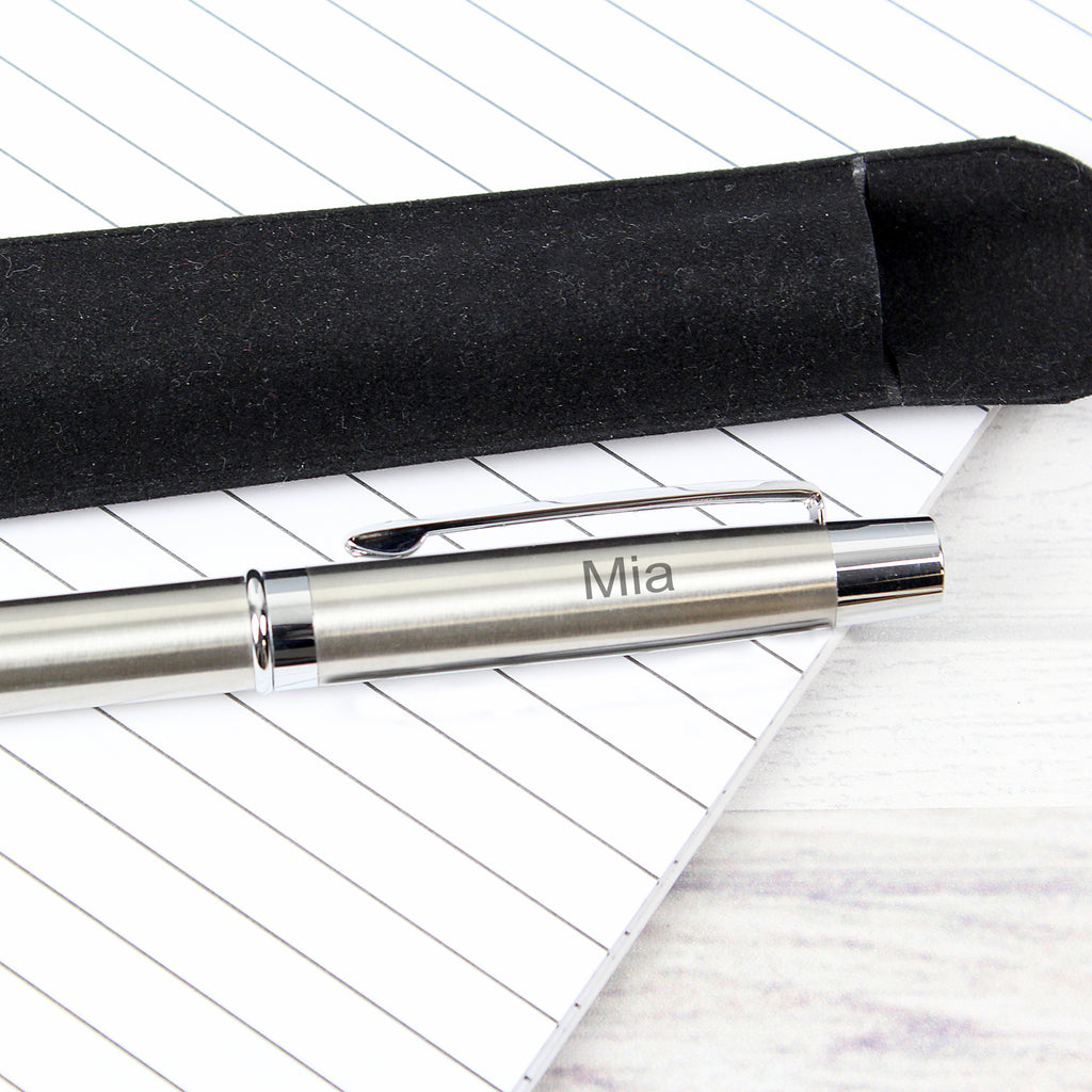 Personalised Classic Pen and Pouch Set | Stationery & Pens