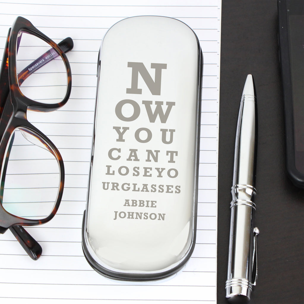 Personalised Eye Exam Glasses Case | Christmas Gift