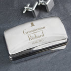 Personalised Groomsman Cufflink Box | Cuff Link Box | Inspired Creative Gifts