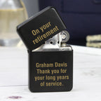 Personalised Black Lighter | Gift for Him