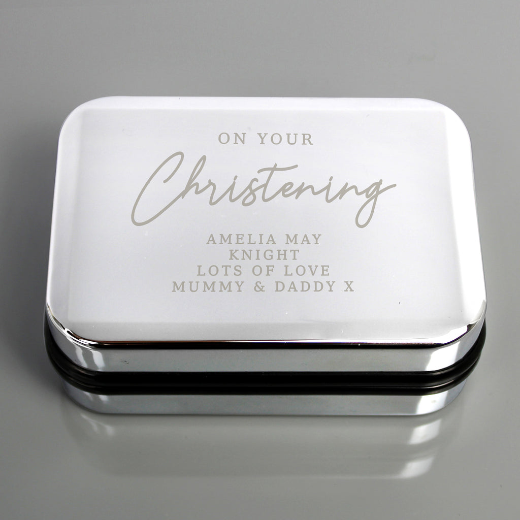 Personalised Christening Necklace Box | Gift for Her
