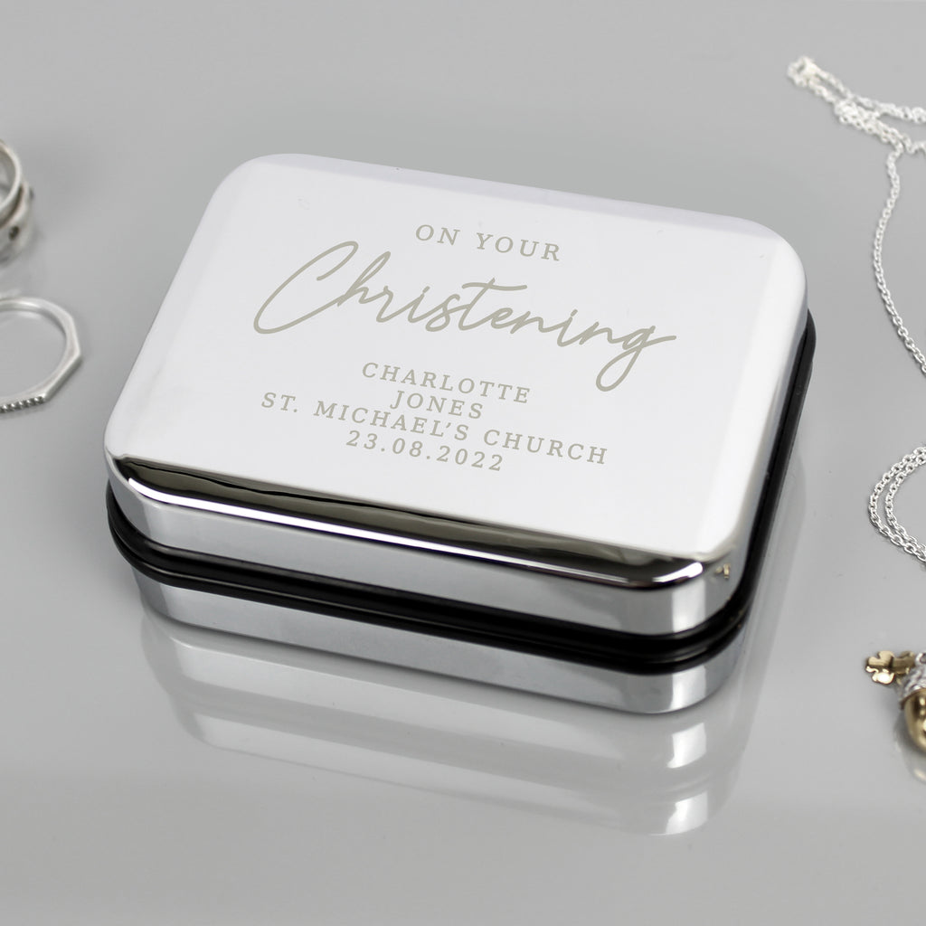Personalised Christening Necklace Box | Gift for Her