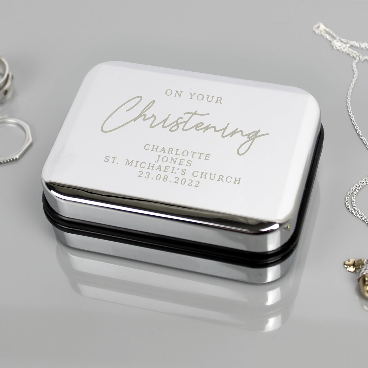 Personalised Christening Necklace Box | Gift for Her