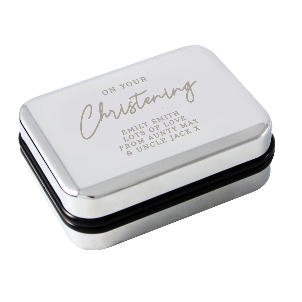 Personalised Christening Necklace Box | Gift for Her