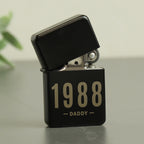 Personalised Date & Name Black Lighter | Keepsakes