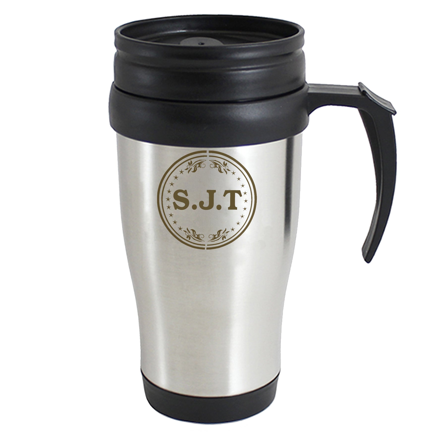 Personalised Monogram Travel Mug - Inspired Creative Gifts