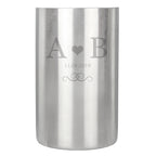 Personalised Monogram Stainless Steel Wine Cooler for Wedding