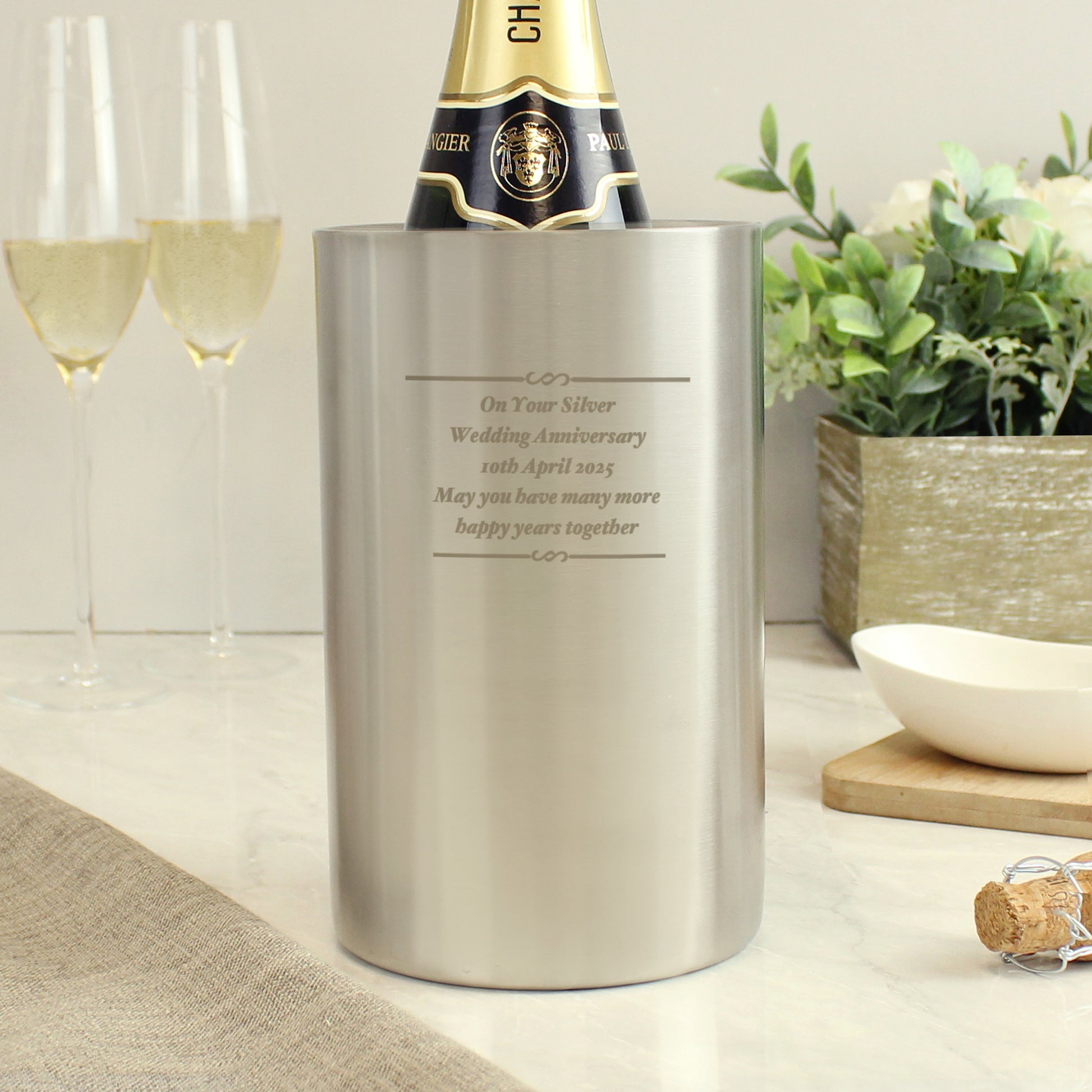 Personalised Any Message Wine Cooler - Wine Cooler - Inspired Creative Gifts