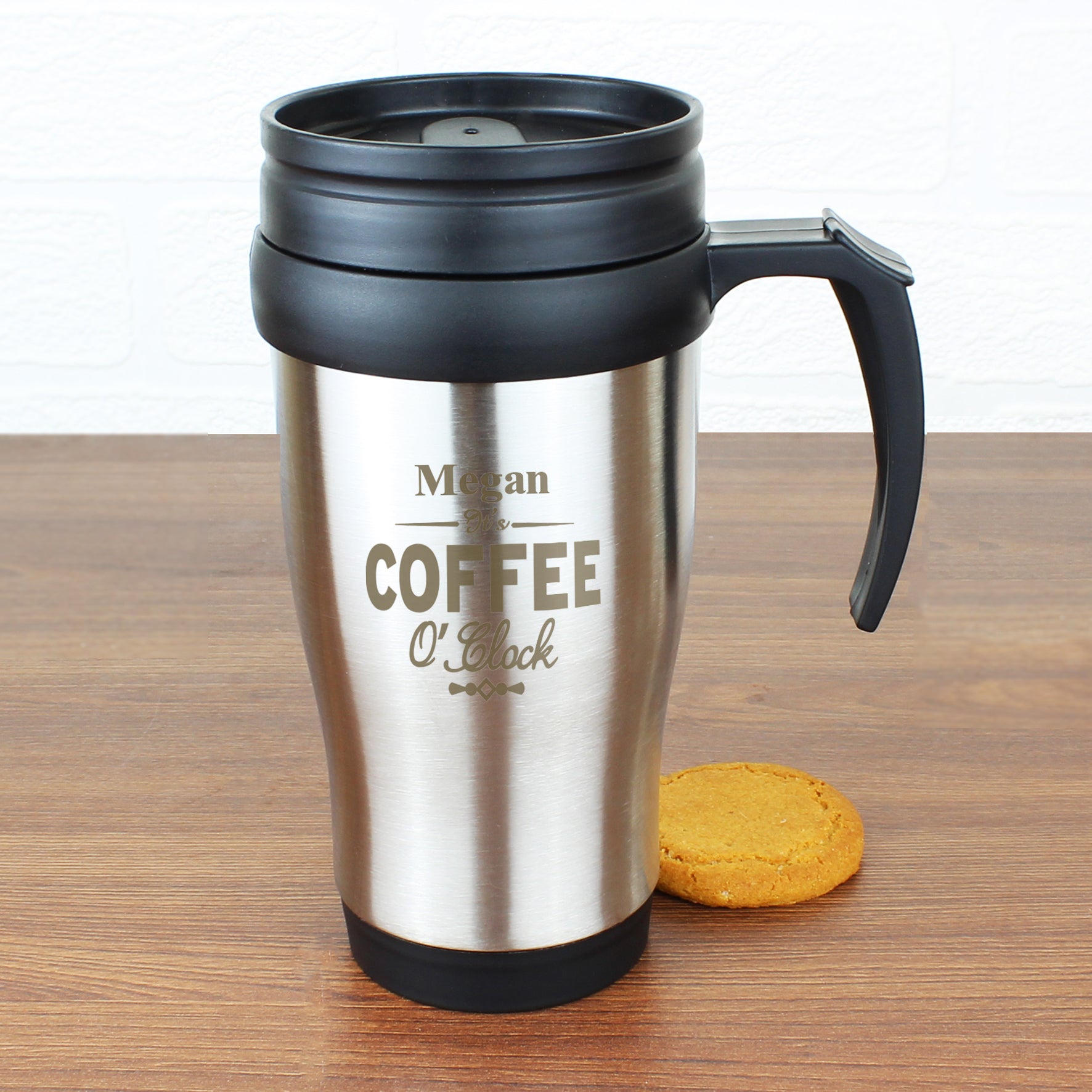 Personalised Coffee O'Clock Travel Mug - Travel Mug - Inspired Creative Gifts