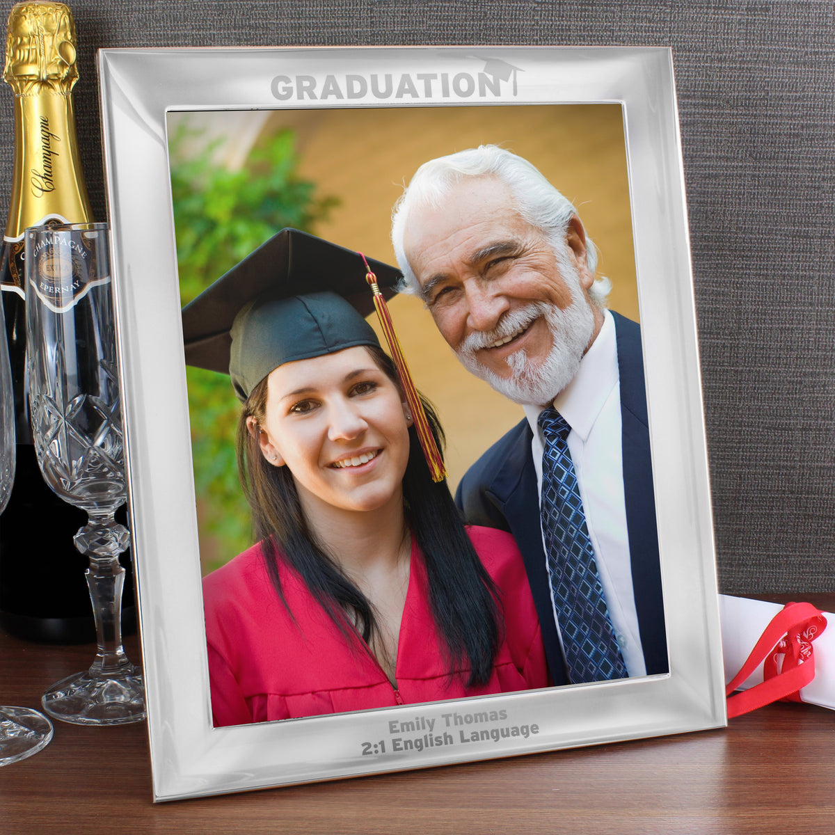 Personalised Graduation 10x8 Silver Photo Frame | Photo Frames, Albums and Guestbooks | Inspired Creative Gifts