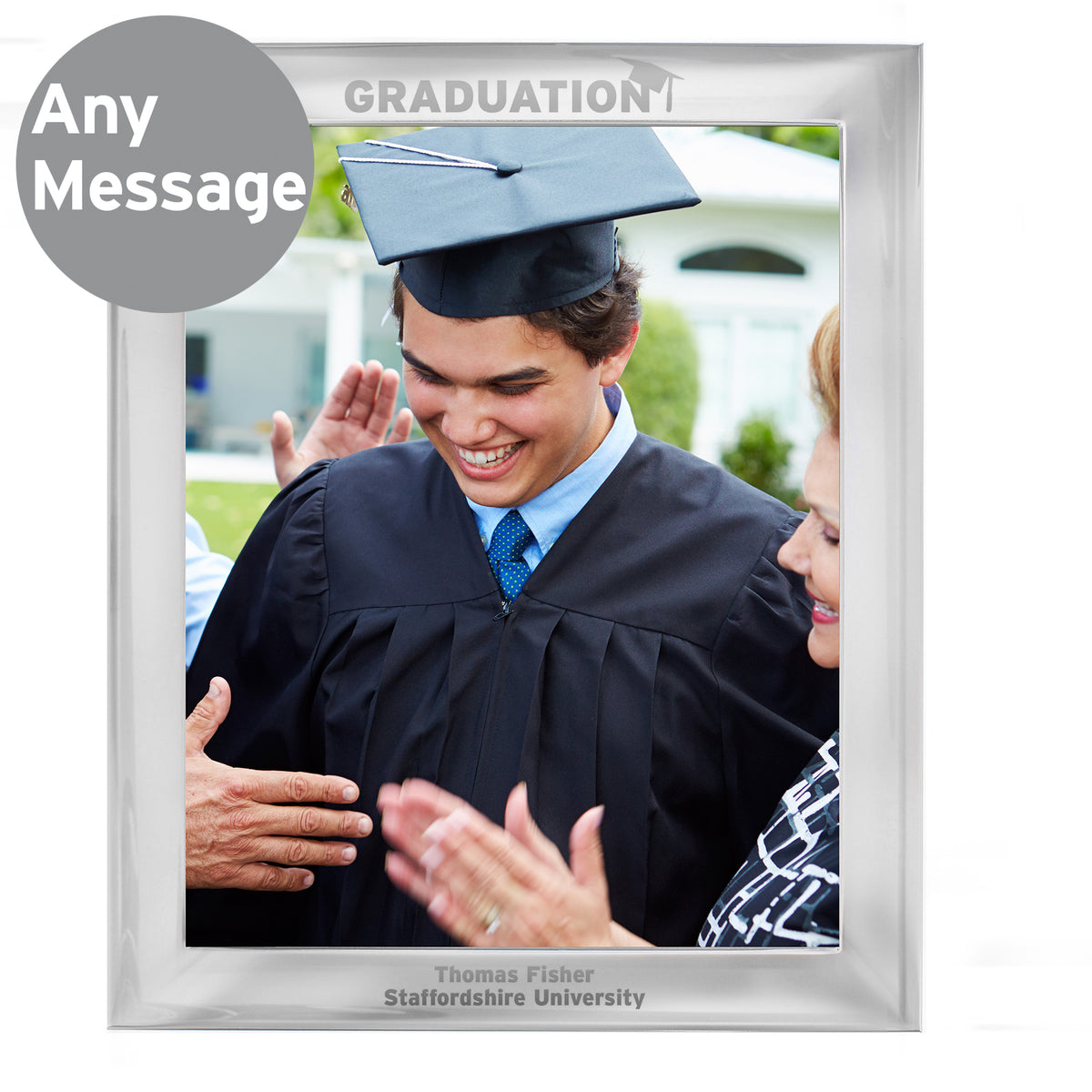 Personalised Graduation 10x8 Silver Photo Frame | Photo Frames, Albums and Guestbooks | Inspired Creative Gifts