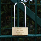 Personalised Any Message Padlock for Father's Day