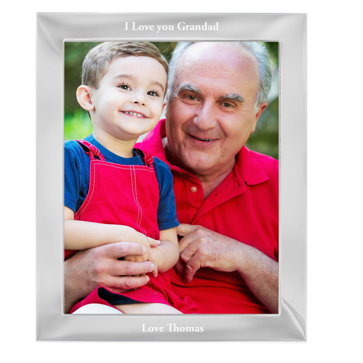 Personalised Any Message 10x8 Silver Photo Frame | Photo Frames, Albums and Guestbooks