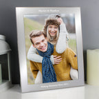 Personalised Any Message 10x8 Silver Photo Frame | Photo Frames, Albums and Guestbooks