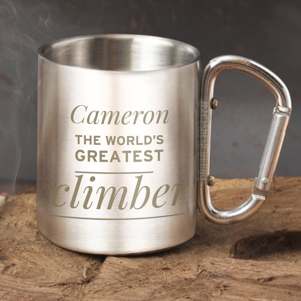 Personalised 'Any Message' Stainless Steel Mug | Christmas Gift