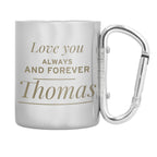 Personalised 'Any Message' Stainless Steel Mug | Christmas Gift