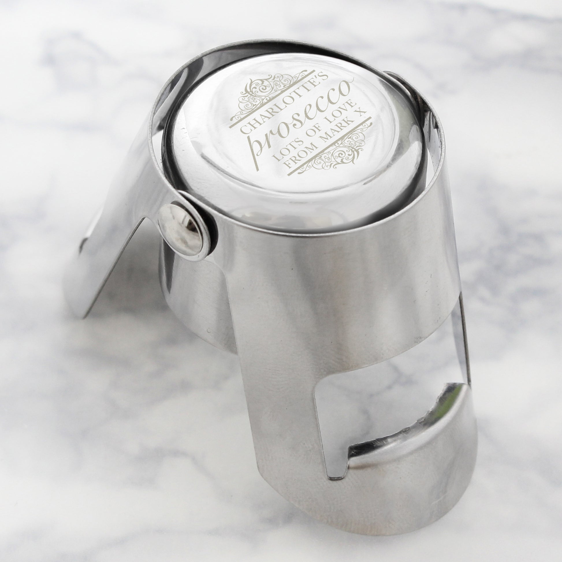 Personalised Prosecco Bottle Stopper - Wine Stopper - Inspired Creative Gifts