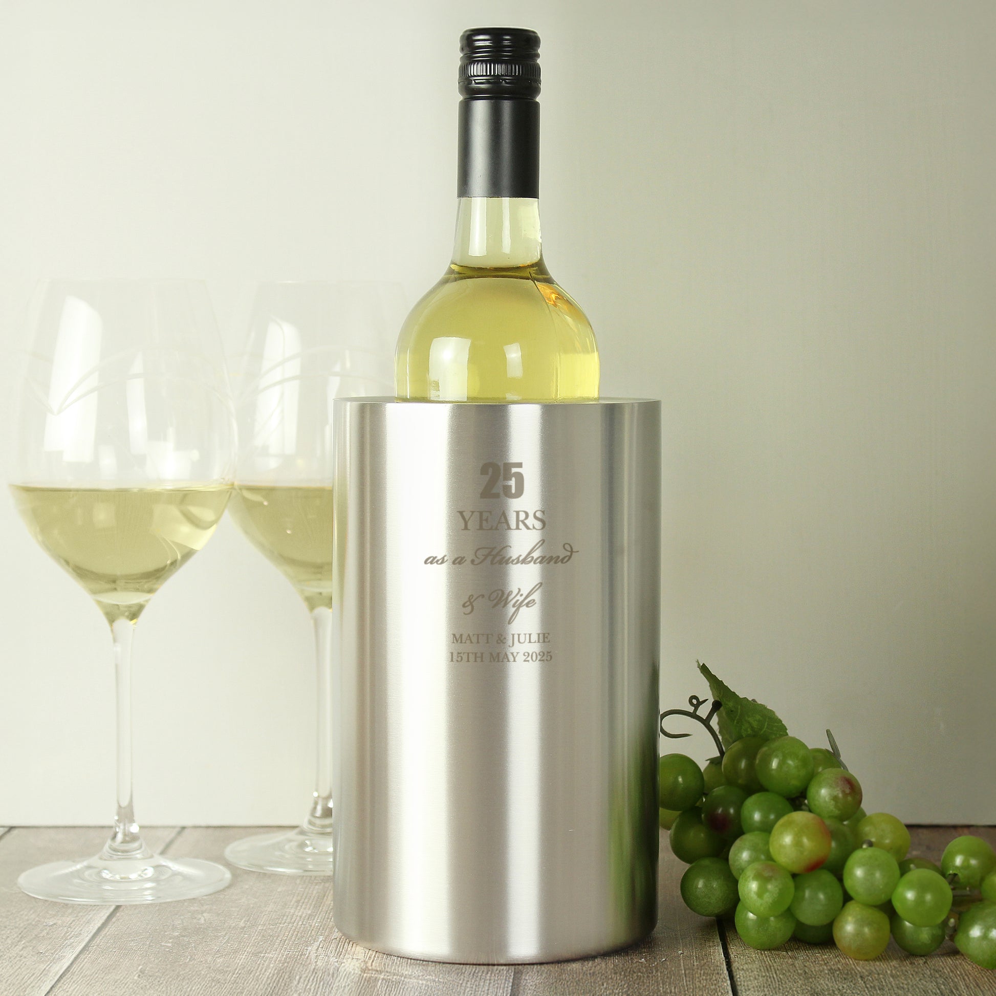 Personalised Anniversary Wine Cooler - Wine Cooler - Inspired Creative Gifts