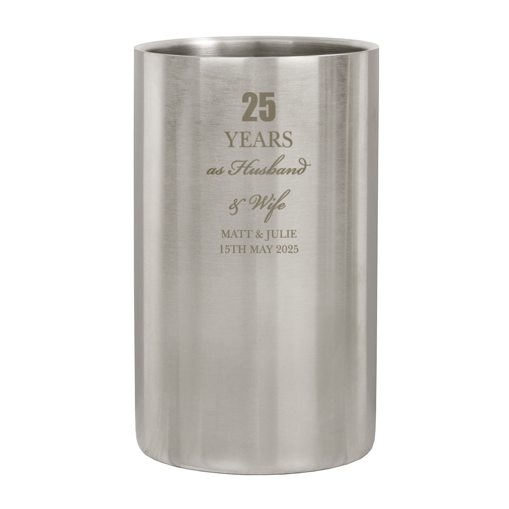 Personalised Anniversary Wine Cooler - Wine Cooler - Inspired Creative Gifts