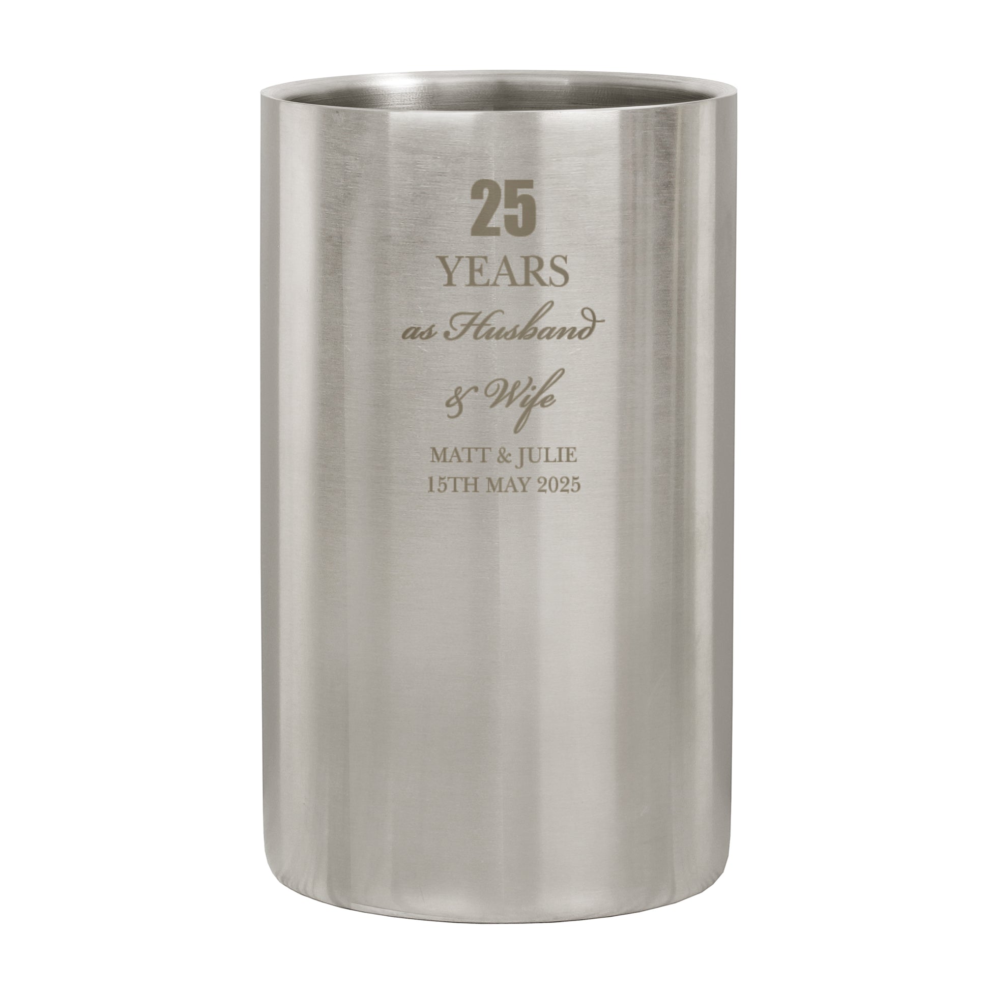 Personalised Anniversary Wine Cooler - Wine Cooler - Inspired Creative Gifts