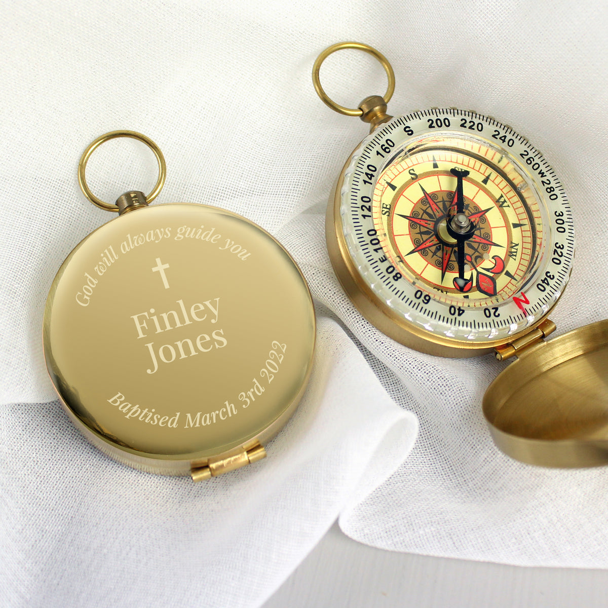 Personalised Religious Compass | Keepsakes